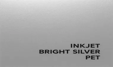 Inkjet Bright Silver PET &mdash; Premium Metallic-Effect Labeling for High-Impact Branding